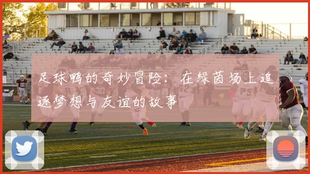足球鸭的奇妙冒险：在绿茵场上追逐梦想与友谊的故事